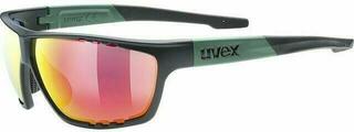 Okulary rowerowe UVEX Sportstyle 706 Black/Moss Mat Okulary rowerowe
