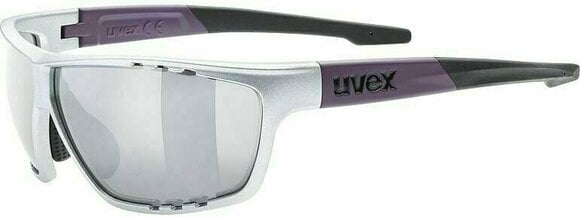Cycling Glasses UVEX Sportstyle 706 Silver Plum Mat Cycling Glasses - 1