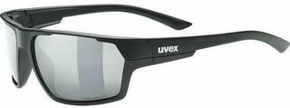 Fahrradbrille UVEX Sportstyle 233 Polarized Black Mat/Litemirror Silver Fahrradbrille