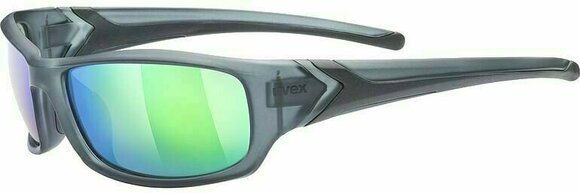 Sport Glasses UVEX Sportstyle 211 Smoke Mat/Mirror Green - 1