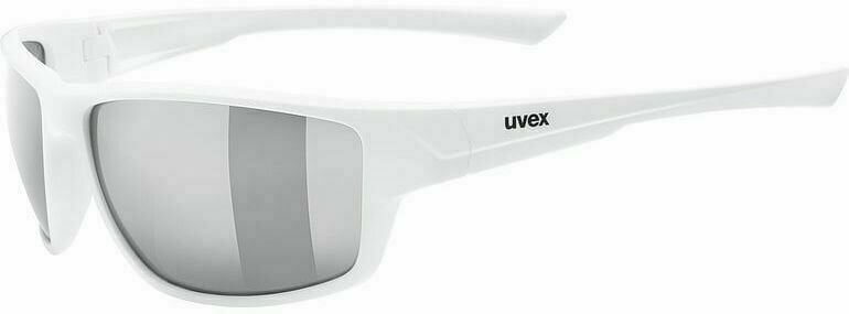 Γυαλιά Ποδηλασίας UVEX Sportstyle 230 White Mat/Litemirror Silver Γυαλιά Ποδηλασίας