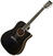 Dreadnought elektro-akoestische gitaar Tanglewood TW5 E BS Black Shadow Gloss