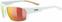 Óculos de ciclismo UVEX Sportstyle 233 Polarized White Mat/Litemirror Red Óculos de ciclismo