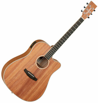 elektroakustisk gitarr Tanglewood TWU DCE Natural Satin - 1