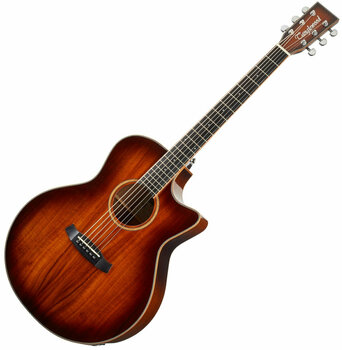 Electro-acoustic guitar Tanglewood TW4 E VC KOA Autumn Burst - 1