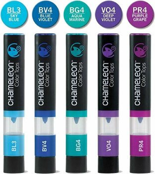 Merkintäkynä Chameleon CT4504 Posliinitussi Cool Tones 5 kpl - 1