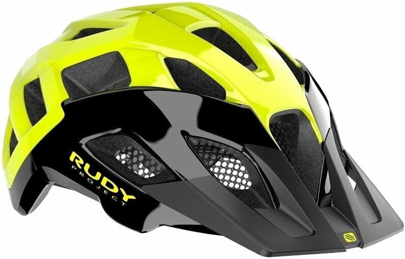 Каска за велосипед Rudy Project Crossway Black/Yellow Fluo Shiny S/M Каска за велосипед