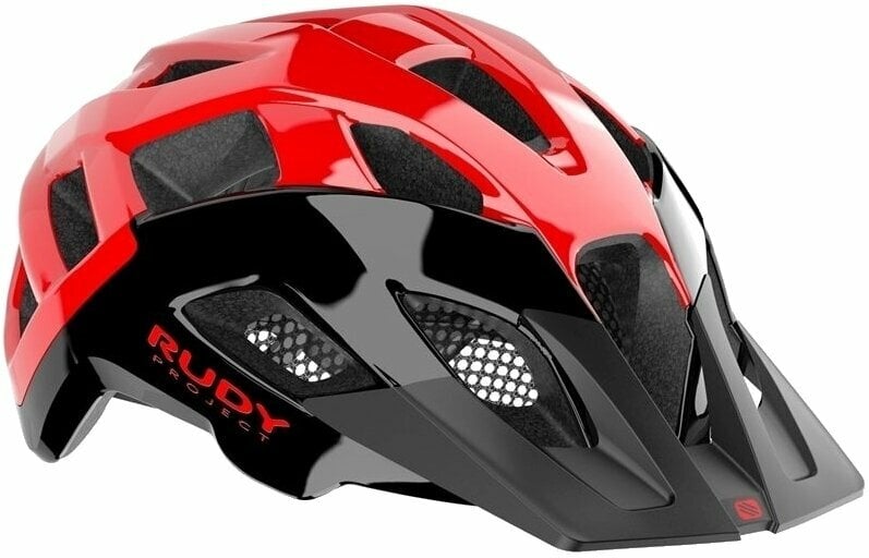 Capacete de bicicleta Rudy Project Crossway Black/Red Shiny S/M Capacete de bicicleta