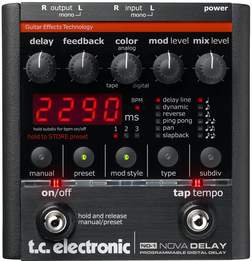 Guitar Effect TC Electronic ND-1 Nova Delay