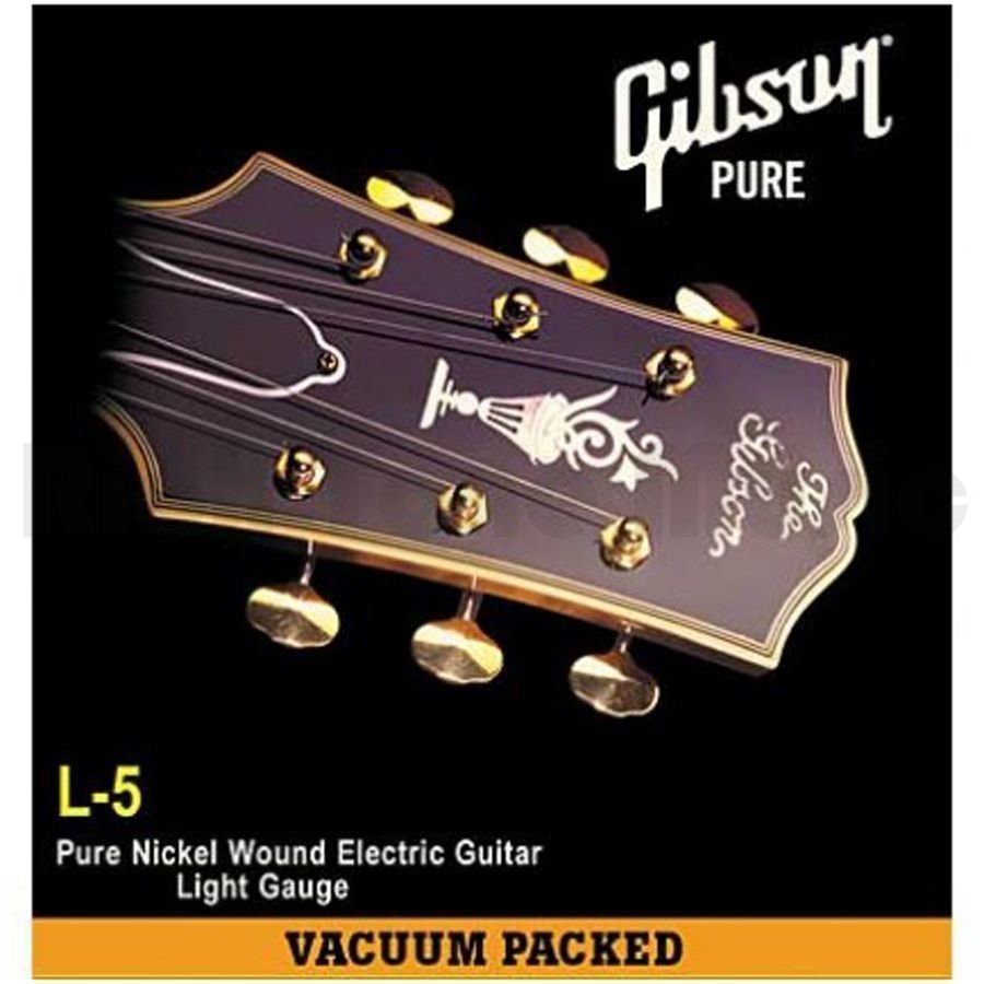 Cordas para guitarra elétrica Mi Gibson SEG-900L L5 NICKEL WND 3RD 010-046 B-Stock