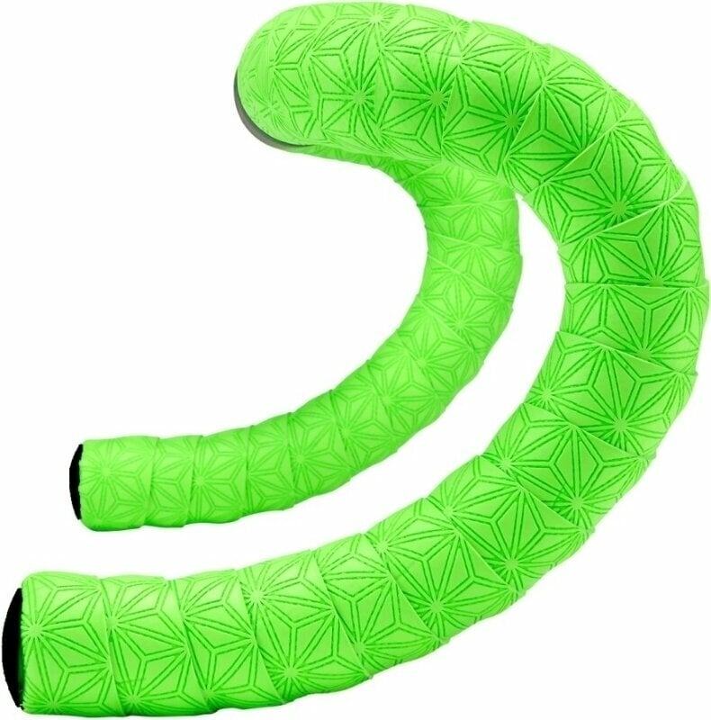 Cinta de manillar Supacaz Super Sticky Kush TruNeon Neon Green/Black Cinta de manillar
