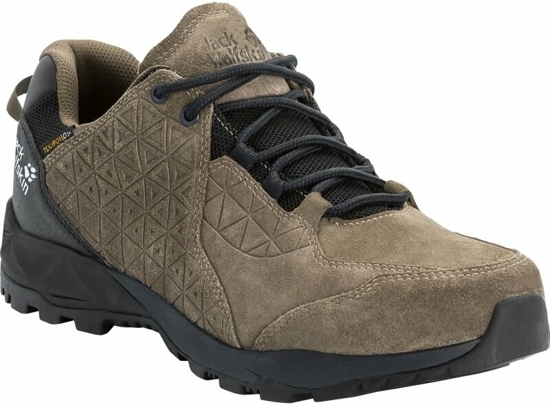 Аутдор обувки > Мъжки обувки Jack Wolfskin Мъжки обувки за трекинг Cascade Hike LT Texapore Low Khaki/Phantom 41