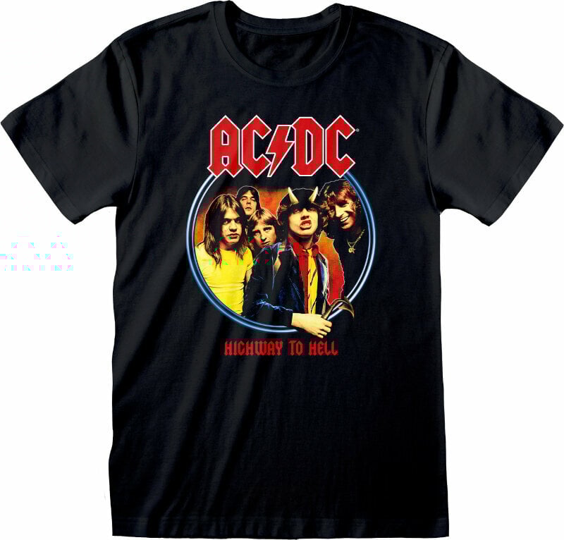Skjorte AC/DC Highway To Hell Black M Skjorte