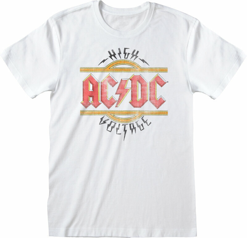 T-Shirt AC/DC Vintage High Voltage White M T-Shirt