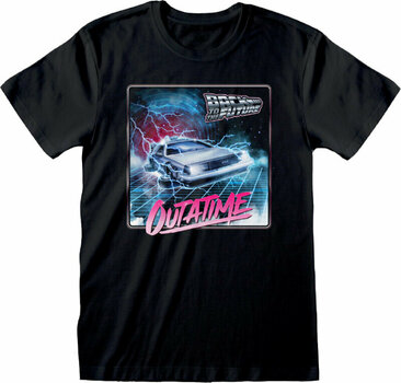 T-Shirt Back To The Future T-Shirt Outa Time Neon Black L - 1