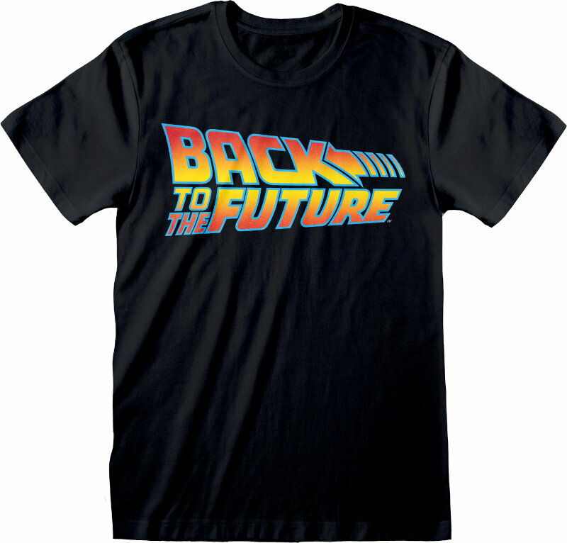 T-Shirt Back To The Future Logo Black 2XL T-Shirt