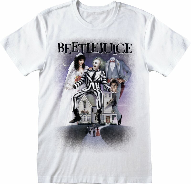 Tričko Beetlejuice Poster White White S Tričko