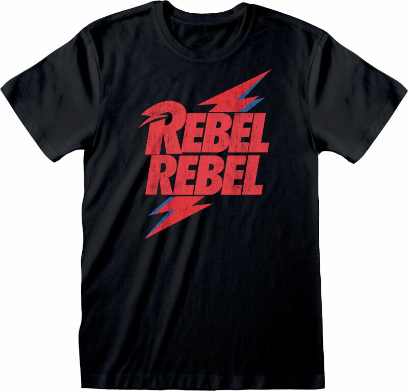 Skjorta David Bowie Skjorta Rebel Rebel Unisex Black S