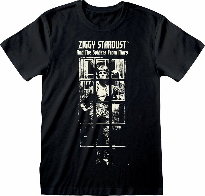 T-Shirt David Bowie T-Shirt Ziggy Stardust Unisex Black S