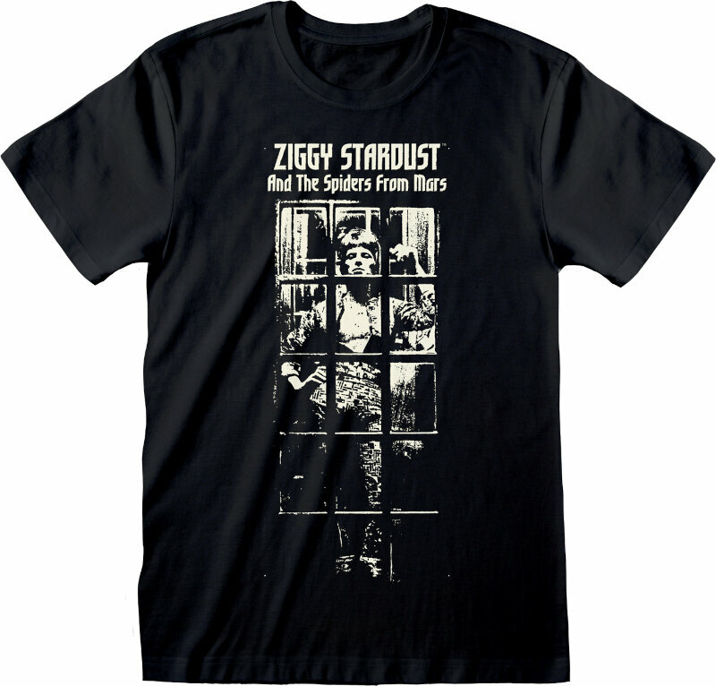 T-Shirt David Bowie T-Shirt Ziggy Stardust Unisex Black XL