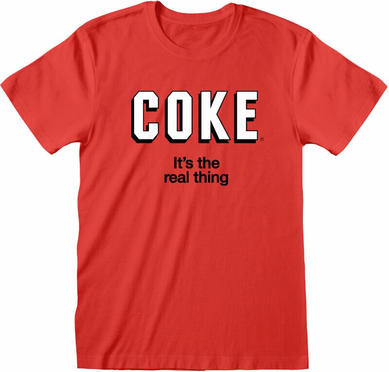 T-Shirt Coca-Cola T-Shirt Its The Real Thing Unisex Red S