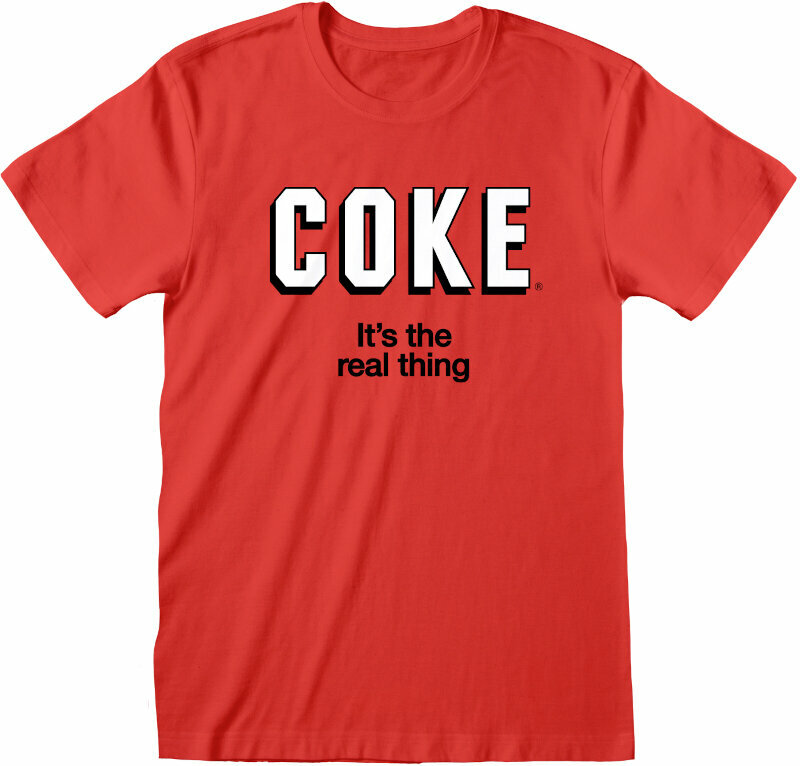 T-Shirt Coca-Cola T-Shirt Its The Real Thing Unisex Red XL