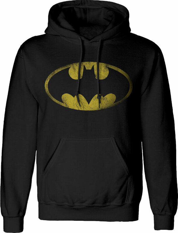 Mikina Batman Distressed Jumbo Logo Black M Mikina