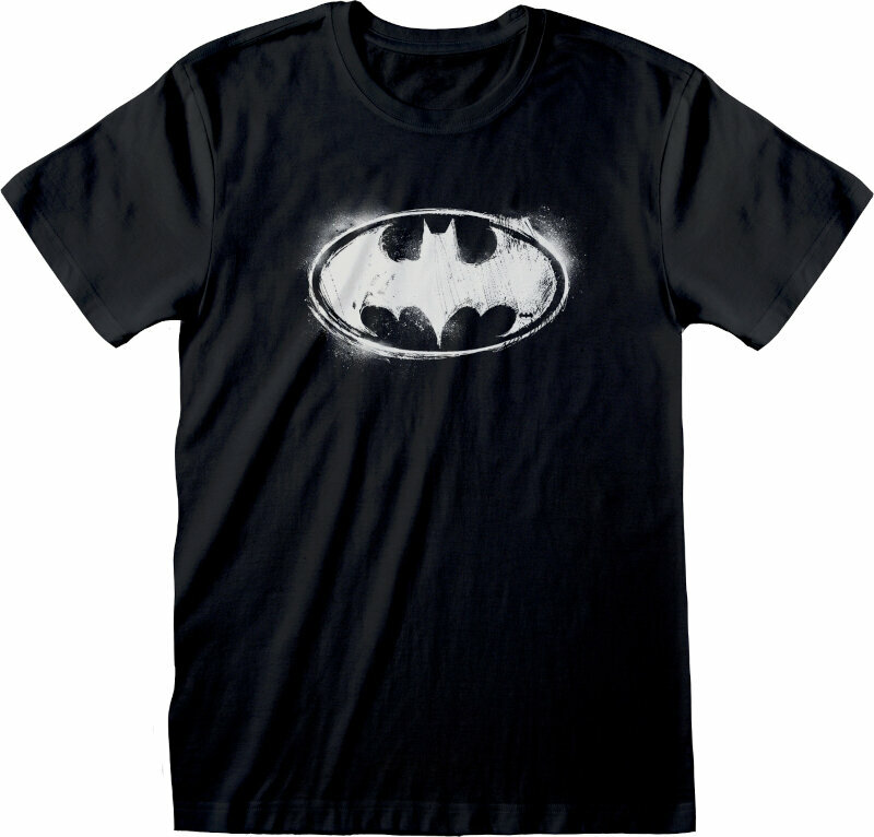 T-Shirt Batman T-Shirt Distressed Mono Logo Unisex Black S