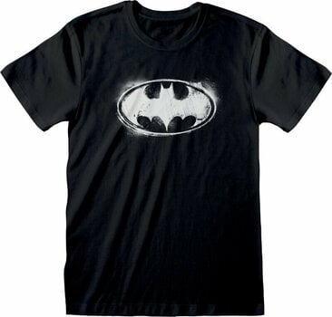 T-Shirt Batman T-Shirt Distressed Mono Logo Unisex Black S - 1