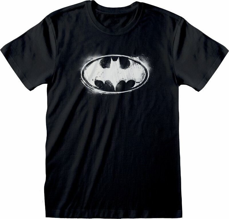 Tričko Batman Distressed Mono Logo Black 2XL Tričko