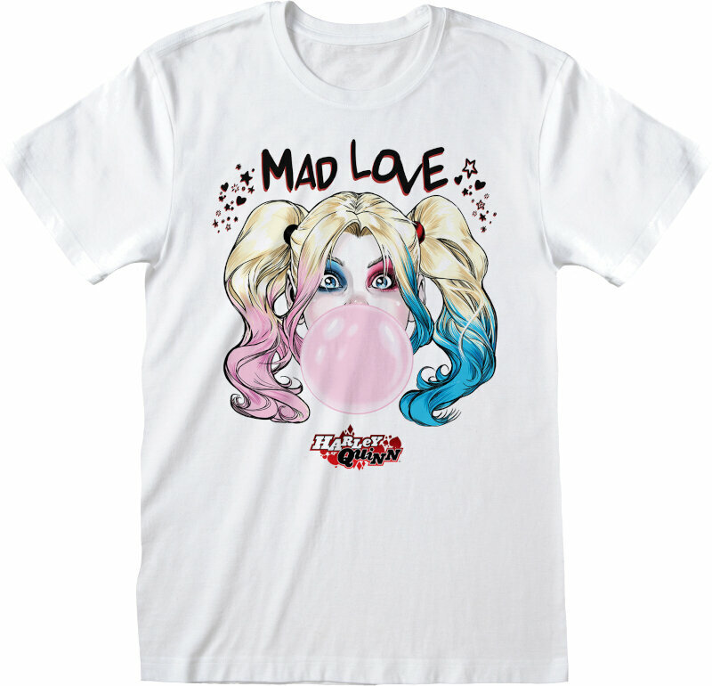 T-shirt Batman Harley Quinn Mad Love White 2XL T-shirt