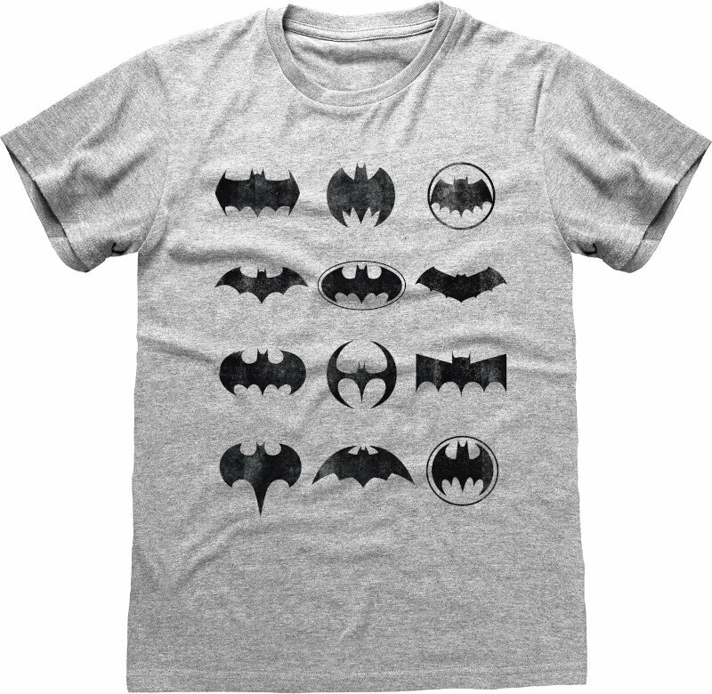 T-Shirt Batman Icons Heather Grey XL T-Shirt