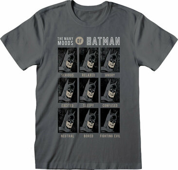 Tričko Batman Many Moods Of Batman Charcoal 2XL Tričko - 1
