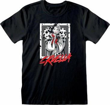 T-Shirt 101 Dalmatians T-Shirt Cruella Unisex Black M - 1