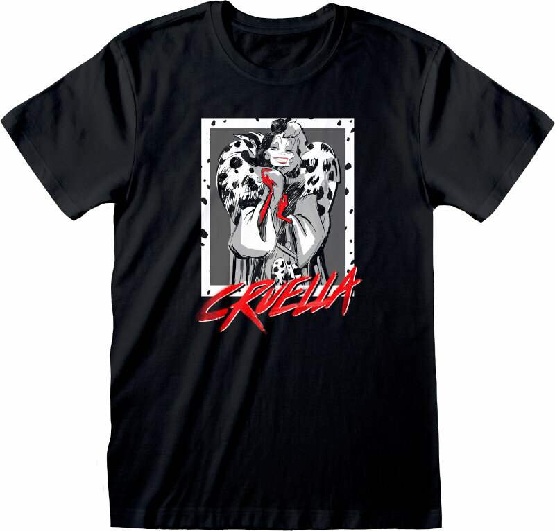 Camiseta de manga corta 101 Dalmatians Camiseta de manga corta Cruella Black L