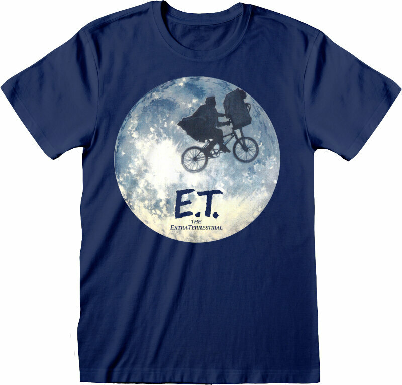 Tričko E.T. Moon Ride Silhouette Blue M Tričko