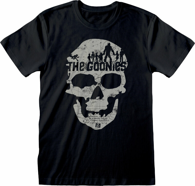 T-shirt The Goonies Skull Map Black 2XL T-shirt