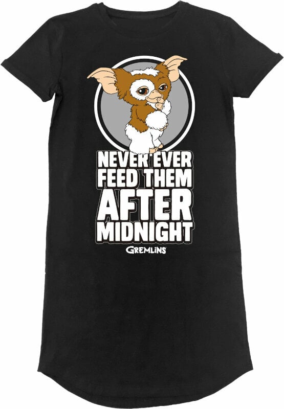 T-shirt Gremlins T-shirt Dont Feed After Midnight Feminino Black 2XL