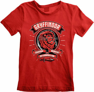 T-Shirt Harry Potter T-Shirt Comic Style Gryffindor Unisex Red 5 - 6 Y - 1