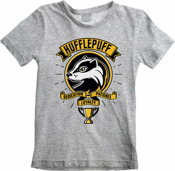Tričko Harry Potter Comic Style Hufflepuff Heather Grey 7 - 8 rokov  Tričko - 1