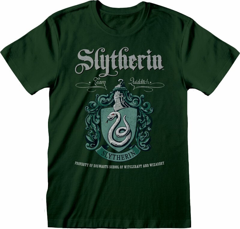 T-Shirt Harry Potter T-Shirt Slytherin Green Crest Green S