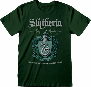 Skjorte Harry Potter Skjorte Slytherin Green Crest Green L - 1