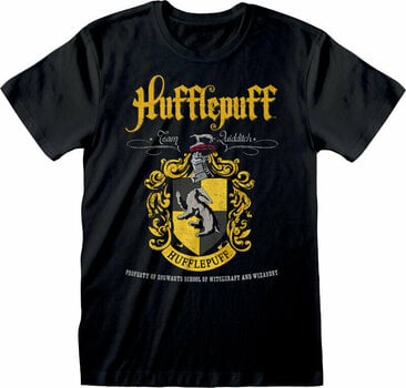 Tričko Harry Potter Hufflepuff Black Crest Black XL Tričko - 1