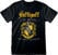 Tričko Harry Potter Hufflepuff Black Crest Black XL Tričko