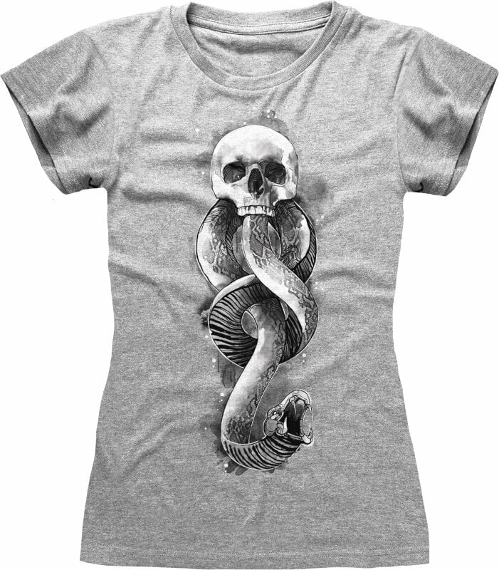 Tricou Harry Potter Dark Arts Snake Heather Grey 2XL Tricou