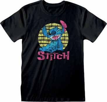 T-Shirt Lilo & Stitch Vintage Stitch Black L T-Shirt - 1