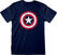 T-Shirt Captain America T-Shirt Shield Distressed Unisex Navy L