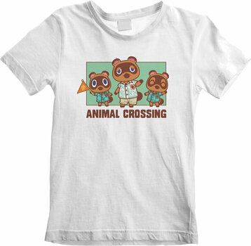 T-Shirt Nintendo Animal Crossing T-Shirt Nook Family Unisex White 5 - 6 J - 1