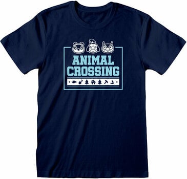 Camiseta de manga corta Nintendo Animal Crossing Camiseta de manga corta Box Icons Unisex Navy S - 1