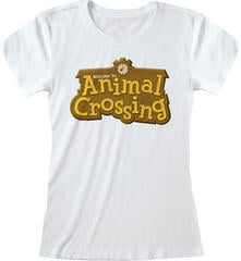 Skjorta Nintendo Animal Crossing 3D Logo T-shirt med korta ärmar/White/Kort